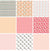Pack Patchwork Rosado / 102 Unidades de Tela Espampada 25 x 25 cm - Telas de algodon estampado - Algodón Textiles